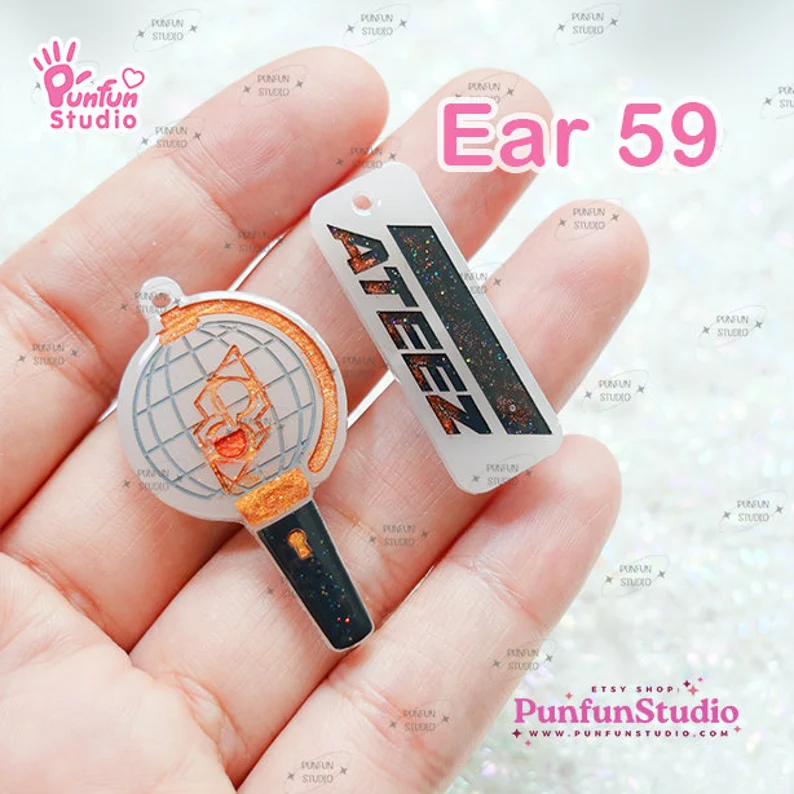 Ear 59 Ateez Mold / K-POP / Earring Mold / UV Resin Mold / Silicone Mold