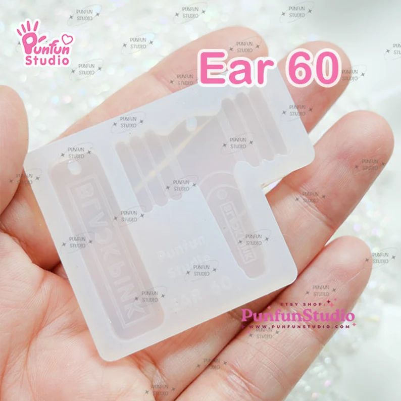 Ear 60 Blackpink Mold / K-POP / Earring Mold / UV Resin Mold / Silicone Mold