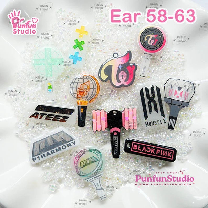 Ear 63 Monsta X Mold / K-POP / Earring Mold / UV Resin Mold / Silicone Mold