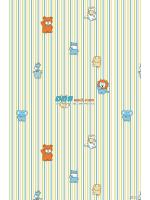 JCAN12-37 ลายการ์ตูน รูปสัตว์ต่างๆ สีเขียว