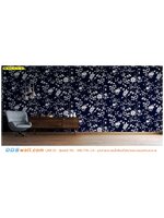 ผลิต wallpaper หมึกกันน้ำ ตกแต่งมุมพักผ่อนในบ้าน ภาพลายดอกไม้เข้ม โทนสีน้ำเงิน ที่สวยและเรียบหรู
