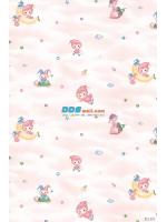 JCAN12-16 ลายการ์ตูน รูปเด็กน้อยบนดวงดาว สีชมพู