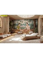 วอลเปเปอร์ภาพวิวลายไทยขนาดใหญ่ สร้างบรรยากาศสปาหรู ให้พื้นที่ผ่อนคลายและเป็นเอกลักษณ์เฉพาะตัว