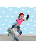 JCAN12-27 ลายก้อนเมฆ สีฟ้า