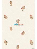 JCAN12-23 ลายการ์ตูน รูปหมี สีครีม