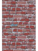 JPOP15-22 ลายอิฐ สีแดง