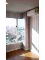 ผลงานติดวอลเปเปอร์ ลายเส้นตรง ที่คอนโดลุมพินี พาร์ค พระราม3