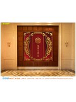 ปริ้น ผ้าแคนวาส ขนาดใหญ่ ตกเเต่งผนังห้องในบ้าน ภาพอวยพรอักษรจีนมงคลและฝูงมังกรทอง เสริมฮวงจุ้ย ดูหรูหรา เป็นสิริมงคล