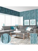 JLOT12-57 ลายแผ่นไม้เก่า สีเขียวอมฟ้า