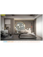 ภาพพิมพ์วอลเปเปอร์ ตกแต่งผนังร์ลายดอกไม้จีน ลายเเบบดั้งเดิมมีระดับ สำหรับห้องโมเดิร์นเข้ากันกับห้องเเบบสมัยใหม่ได้ลงตัว