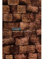 MNEK12-30 ลายก้อนอิฐ สีน้ำตาลส้ม