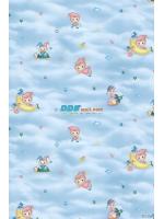 JCAN12-14 ลายการ์ตูน รูปเด็กน้อยบนดวงดาว สีฟ้า