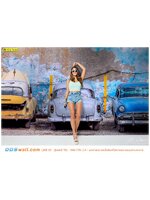 วอลเปเปอร์ติดผนังบ้านภาพวิว ราคาถูก ลายรถคลาสสิคสีสันสดใส ชอบเดินทางท่องเที่ยวด้วยรถยนต์ ชอบถ่ายภาพความทรงจำในวันหยุด