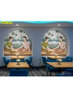 วอลเปเปอร์ลายไทย เสริมบรรยากาศร้านอาหารให้น่าจดจำ