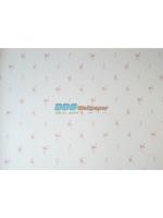 ผลงานติดวอลเปเปอร์ลายดอกไม้ สีส้ม ที่คอนโดแอสปาย เอราวัณ