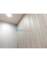 ตัวอย่างติดวอลเปเปอร์ ลายหลุยส์ สีเทา หมู่บ้านโกลเด้น ทาวน์ ย่านกิ่งแก้ว