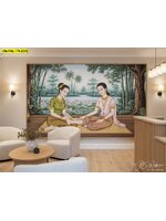 วอลเปเปอร์ภาพพิมพ์ลายไทยแนวอบอุ่น เติมความเป็นมิตรให้โซนต้อนรับและช่วยสร้างประสบการณ์เชิงบวกแก่ผู้มาใช้บริการ