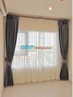 ผลงานติดผ้าม่าน สีเทา คอนโดAspire เอราวัณ