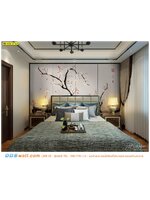 ปริ้นวอลเปเปอร์ 2-3 วัน ตกแต่งห้องนอน ลายดอกไม้จีน สร้างบรรยากาศให้ดูเหมือนเวลาไปใช้บริการร้านสปา