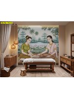 วอลเปเปอร์สั่งทำลายไทยผสานงานจัดแสงอบอุ่น ช่วยให้ห้องทรีทเมนต์ดูผ่อนคลายและเป็นมืออาชีพมากยิ่งขึ้น