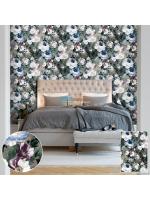 JLOT12-83 ลายดอกไม้ สีฟ้า