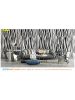 ปริ้น ภาพแคนวาสเต็มผนัง วอลเปเปอร์ต่อลายม้าลาย ตกแต่งห้องนั่งเล่น ให้ดูสวยมีระดับ