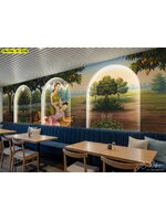 วอลเปเปอร์แต่งร้านอาหารไทย เพิ่มมุมถ่ายรูปสุดปัง