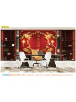 ผลิต wallpaper คุณภาพส่งออก ภาพคำอวยพรจีนมงคล เพิ่มพลังงานบวกในห้องทำงาน สวยงาม ราคาไม่แพง