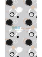 JSHR15-35 ลายวงกลมสไตล์โมเดิร์น สีดำขาว