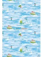 JCAN12-30 ลายการ์ตูน รูปแม่น้ำ สีฟ้า