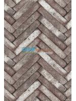 JPOP15-42 ลายอิฐ สีน้ำตาล