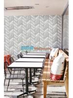 JPOP15-41 ลายอิฐ สีเทา