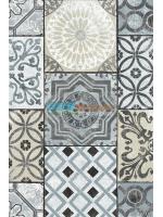 JPOP15-45 ลายกระเบื้องโมเสค สีฟ้าปนเทา