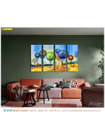 วอลเปเปอร์ภาพวิว ผ้าแคนวาส ตกแต่งห้องรับแขก ภาพชุดนี้มอบความรู้สึกถึงยามเย็นที่อบอุ่นในป่า ด้วยสีสันเเบบจัดจ้านเเต่ไม่ดูร้อนมาก