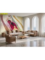 วอลเปเปอร์ติดผนัง ดีไซน์เหมือนกรอบรูป ไม่ต้องเจาะผนัง