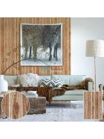 JLOT12-65 ลายแผ่นไม้ สีน้ำตาลเข้ม