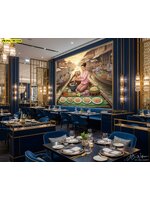 วอลเปเปอร์ส้มตำตลาดน้ำโทนพรีเมียม ตกแต่งร้านให้ทันสมัย หรูหรา และสะท้อนเสน่ห์อาหารไทยอย่างลงตัว