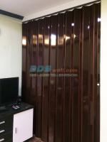 ผลงานติดตั้งฉากกั้นห้อง สีน้ำตาล ที่ตำบลท้ายบ้าน สมุทรปราการ