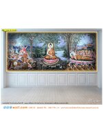 ภาพมงคลติดผนังห้องพระ ประดับภาพพุทธประวัติพระพุทธเจ้าประสูติ ตรัสรู้ และปรินิพพาน ราคาไม่แพง