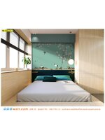 พิมพ์วอลเปเปอร์ ราคาไม่แพง ตกแต่งห้องนอน ดอกไม้จีนลายดอกไม้สีชมพูขาวพื้นสีเขียวอ่อน ชวนให้รื่นรมย์