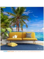 สั่งพิมพ์วอลเปเปอร์ติดผนังห้องนั่งเล่น วิวทะเล ด้วยฉากหลังสวยๆที่ไม่ซ้ำใคร