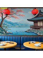 วอลเปเปอร์วิวญี่ปุ่น เติมบรรยากาศสงบในร้านอาหาร