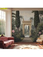 เปลี่ยนห้องนั่งเล่นให้หรู ด้วยภาพวิวสวนป่ายุโรป