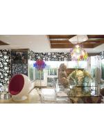 ตัวอย่างติดม่านพับ ลวดลายขาวดำ หมู่บ้าน Noble House เอกมัย22 (สุขุมวิท)