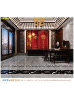 ภาพศิลปะ ผ้าCanvas ตกแต่งภายในบ้าน ภาพอักษรจีนมงคลลายประตูจีนพื้นหลังสีแดงกับต้นไผ่สีทอง เสริมฮวงจุ้ย สร้างบรรยากาศให้ดูเหมือนห้องอาหารในภัตตาคารหรูอีกด้วย