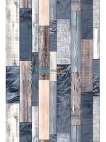 JLOT12-69 ลายไม้ สีฟ้าปนครีม