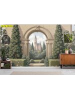 ภาพพิมพ์ลายสวนยุโรป แต่งผนังร้านอาหารให้ดูมีคลาส