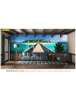 Print Wallpaper ภาพวิวทะเล ตกแต่งบ้าน สไตล์โมเดิร์น