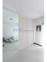 ผลงานติดตั้งฉากกั้นห้อง สีเทา ที่ห้องนอน หมู่บ้านมัณฑกานต์ วิลล์ บางพลี