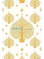 JLIE12-04 วอลเปเปอร์ติดผนัง ลายต้นโพธิ์ สีขาว